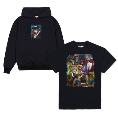 Ivo x Rap Animol Zestaw T-Shirt + Hoodie